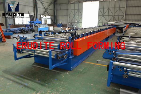 DUAL LEVEL ROLL FORMING MACHINE