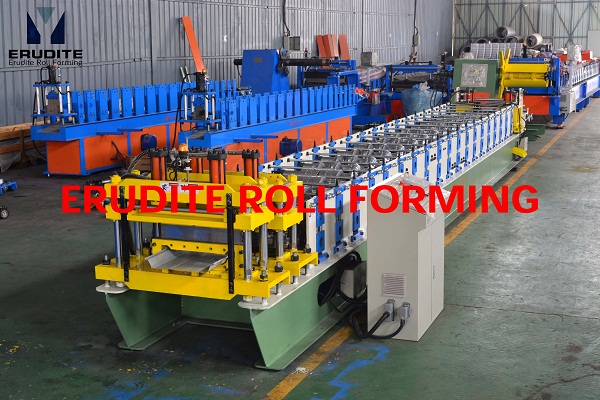 YX70-450/600 ROLL FORMING MACHINE FOR SEAM-LOCK PROFILE, PRE-NOTCHING & POST PUNCHING+CUTTING